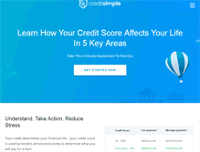 Tablet Screenshot of creditsimple.com